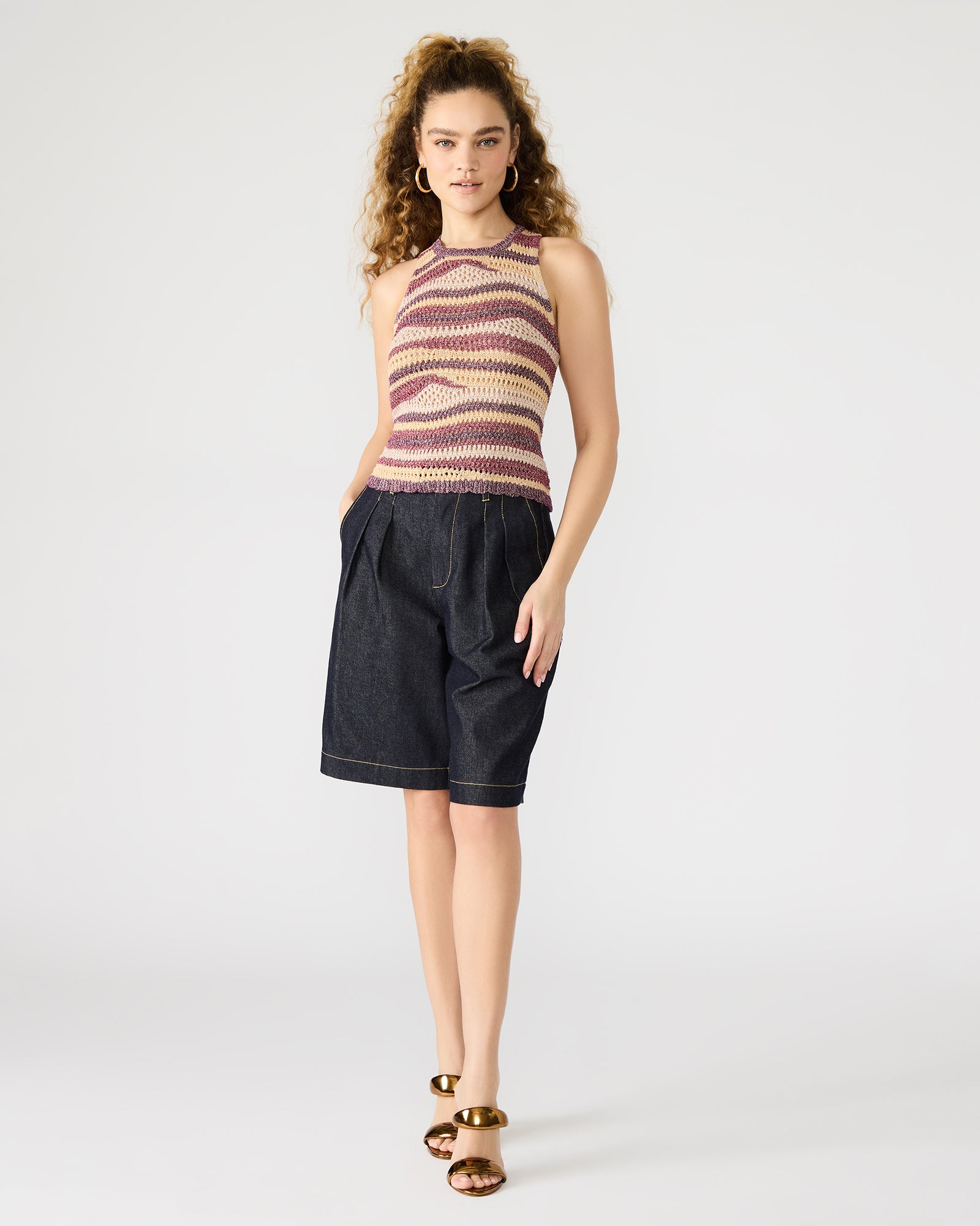 HANNAH TOP RED MULTI、mySite、gtrtttuynbv