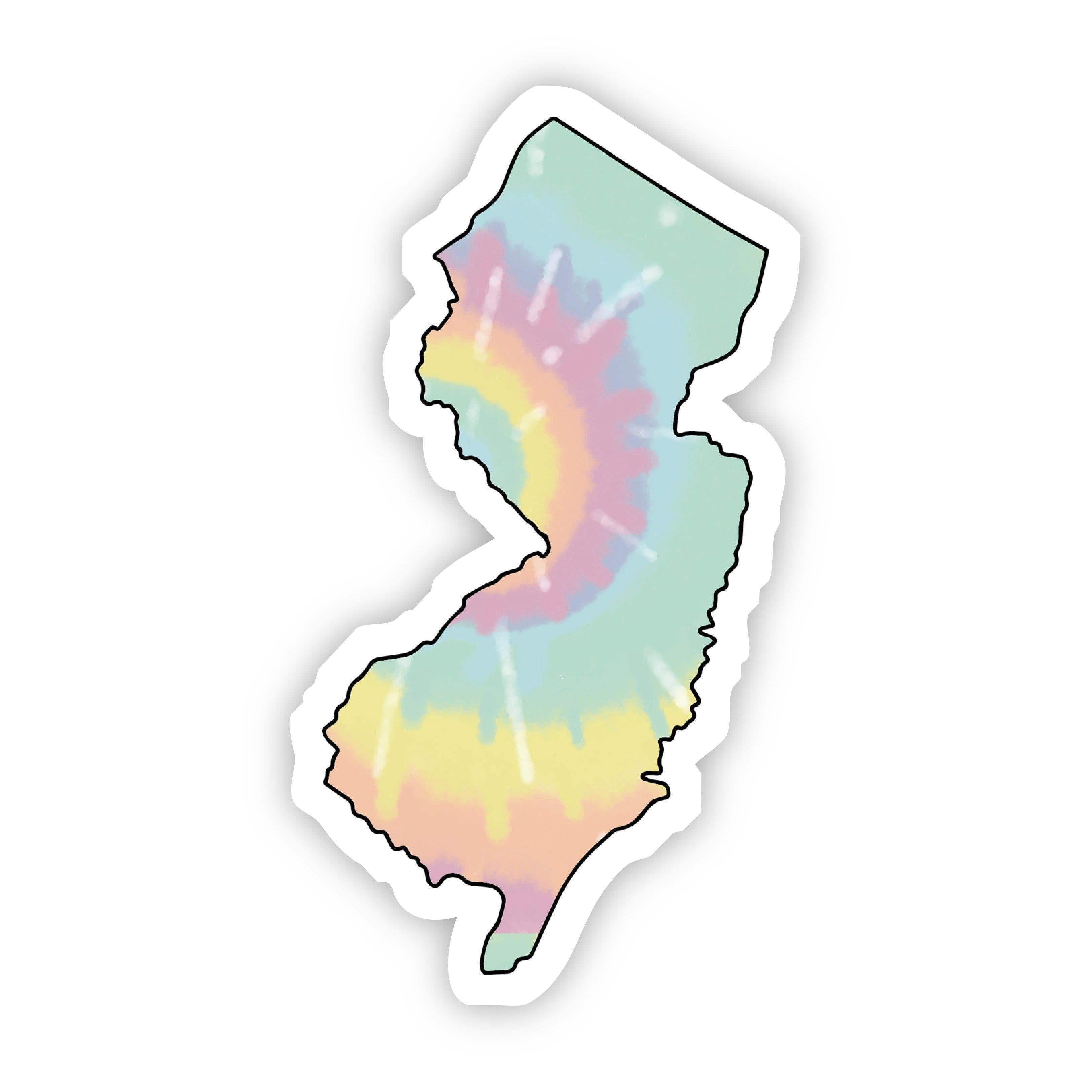 New Jersey Tie Dye Sticker、mySite、elrpsem3k