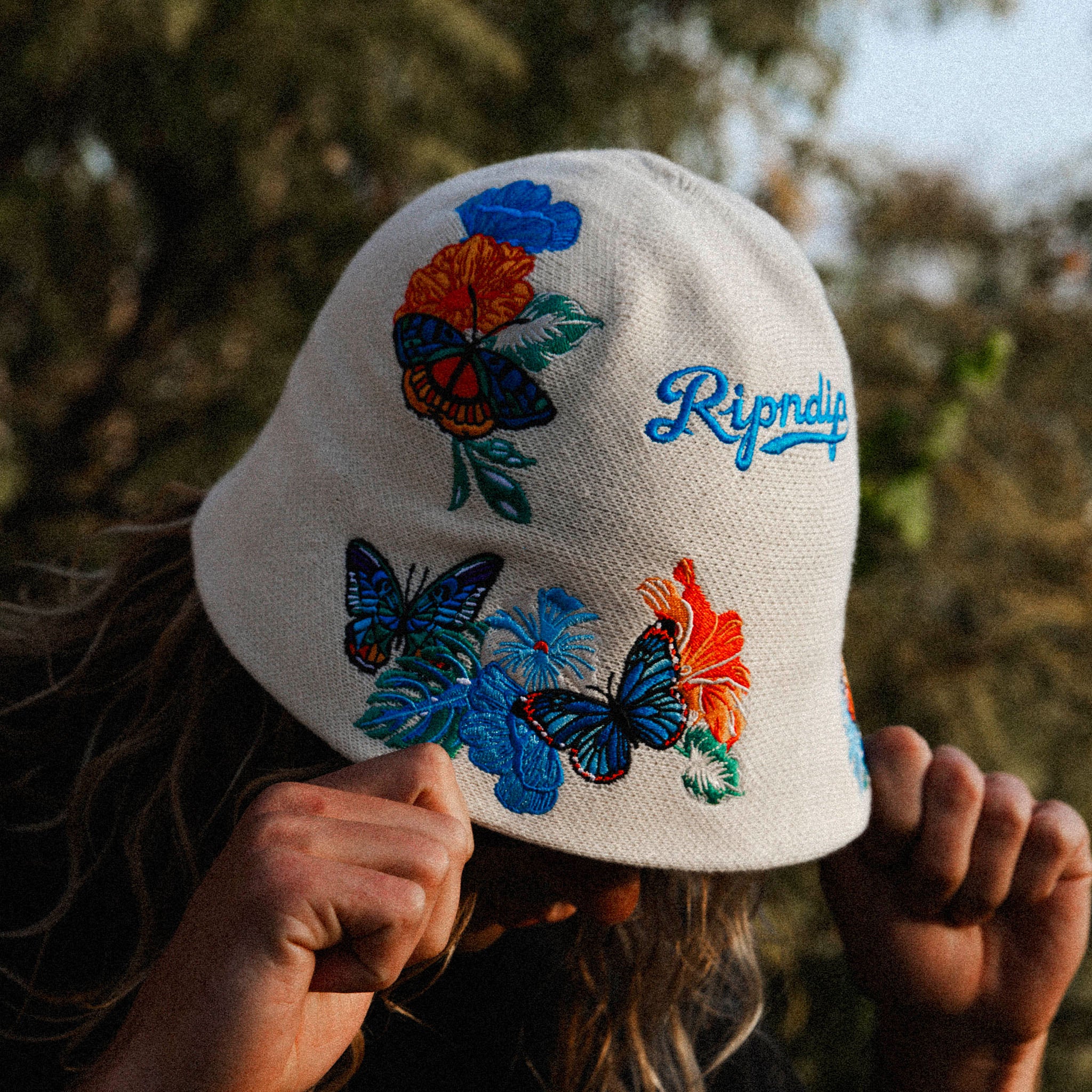 Los Ripndip Crochet Bucket Hat (Off White)、mySite、merchandisen