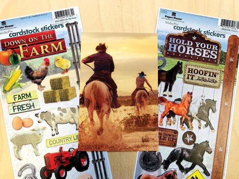  Scrapbook Stickers - Horse Farm Value Pack、mySite、ghnorth