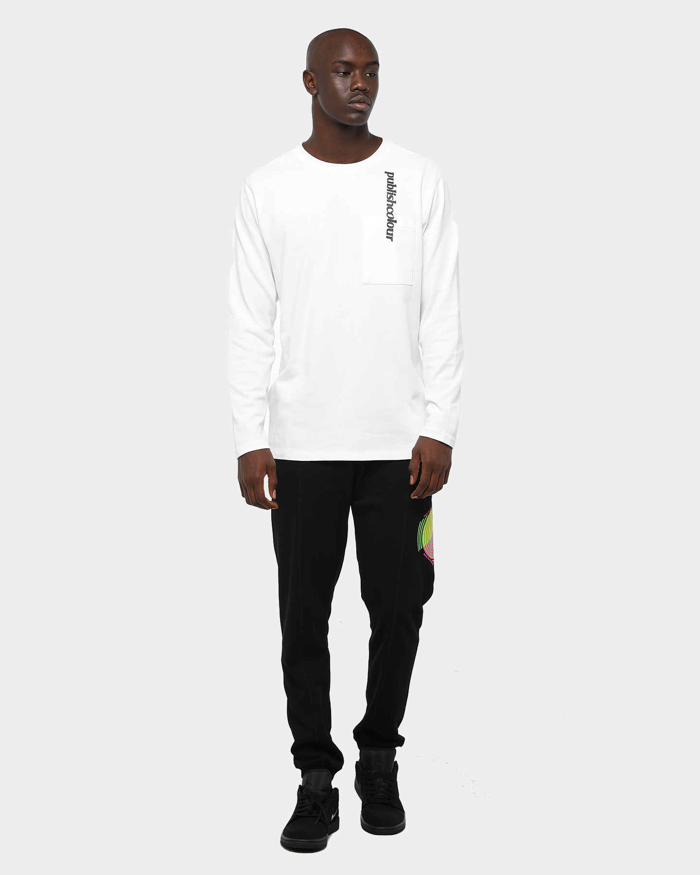 Publish Men's Myers Long Sleeve T-Shirt White、mySite、zt4zffjzw