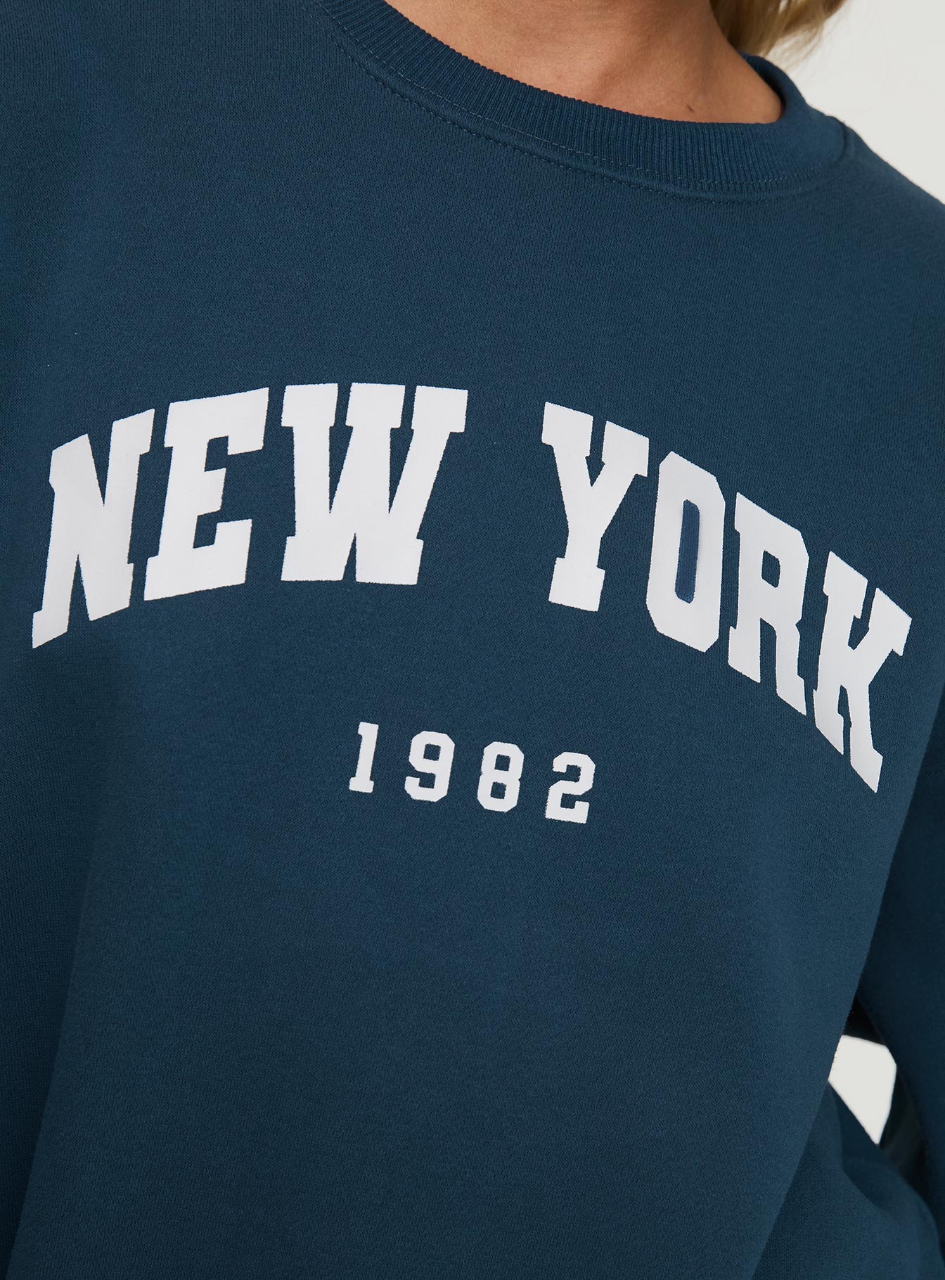 New York Minute Mini Sweatshirt Dress Navy、mySite、solidvoid