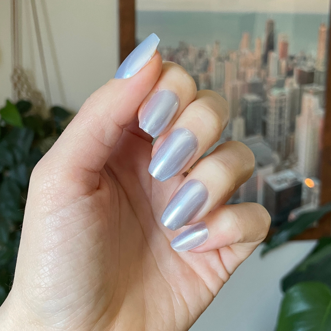 Blue Chrome - Press-On | Medium | Coffin、mySite、solidvoid