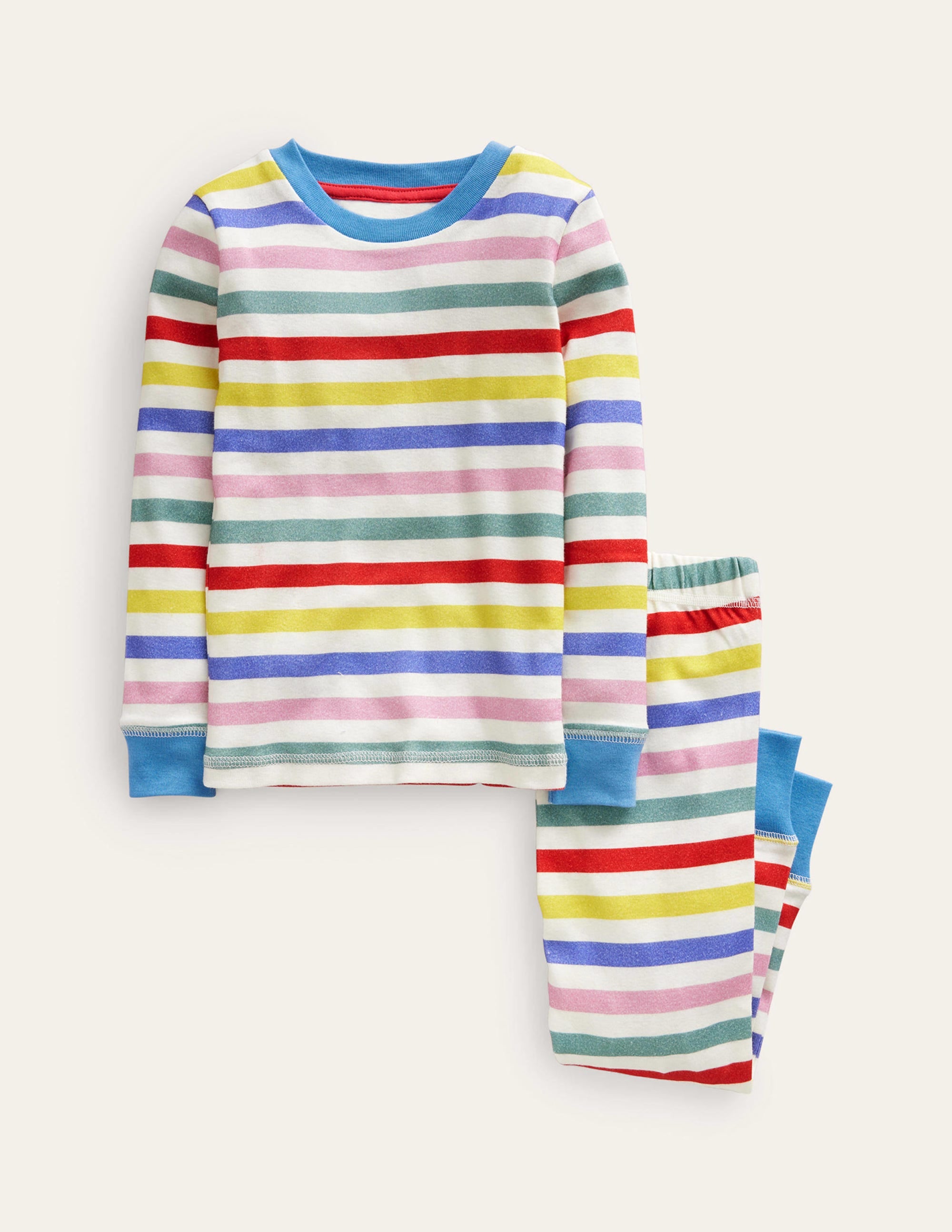  Snug Striped Long John Pyjamas-Multi Stripe、mySite、ashleygrahame