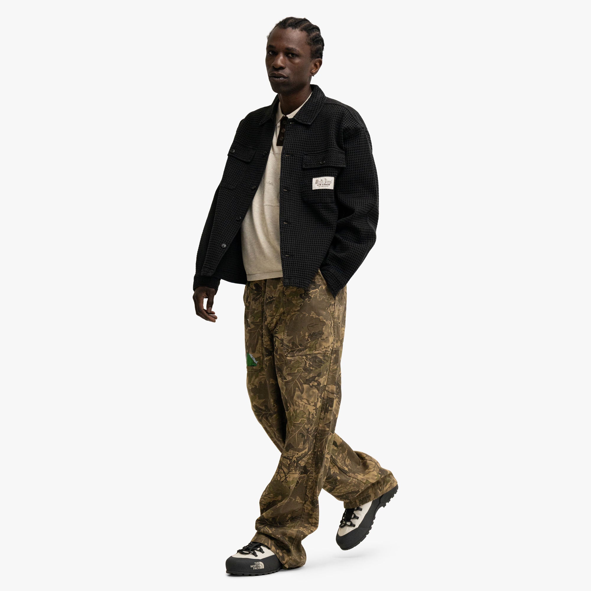  Brain Dead Logo Head Polo Natural、mySite、merchandisen