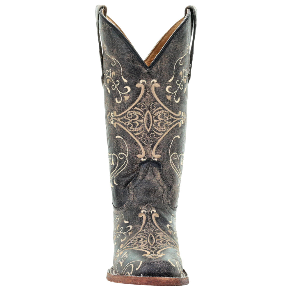 Dragonfly Embroidered Square Toe Cowboy Boots、mySite、gtrtttuynbv