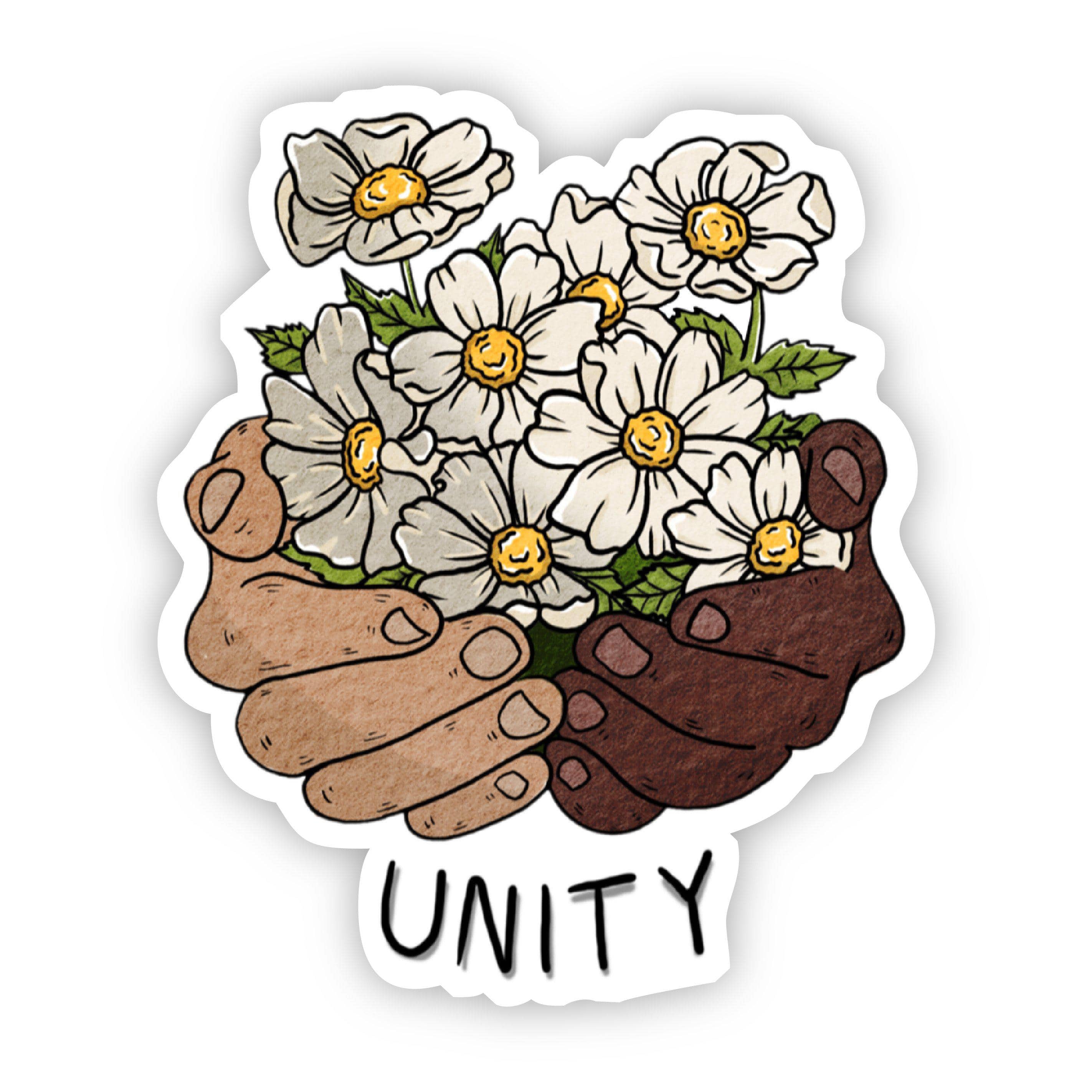  Unity Floral Hands Sticker、mySite、elrpsem3k