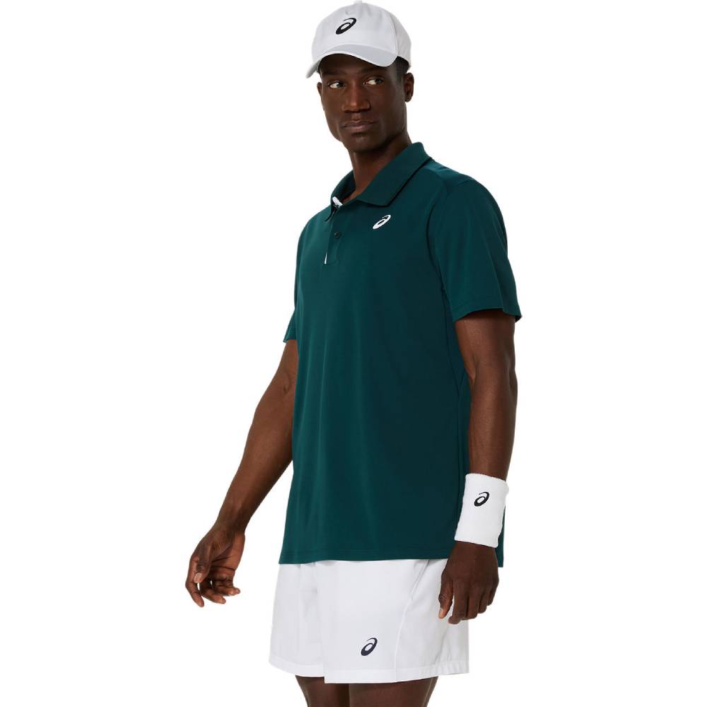Asics Men's Court Polo Shirt (Saxon Green)
