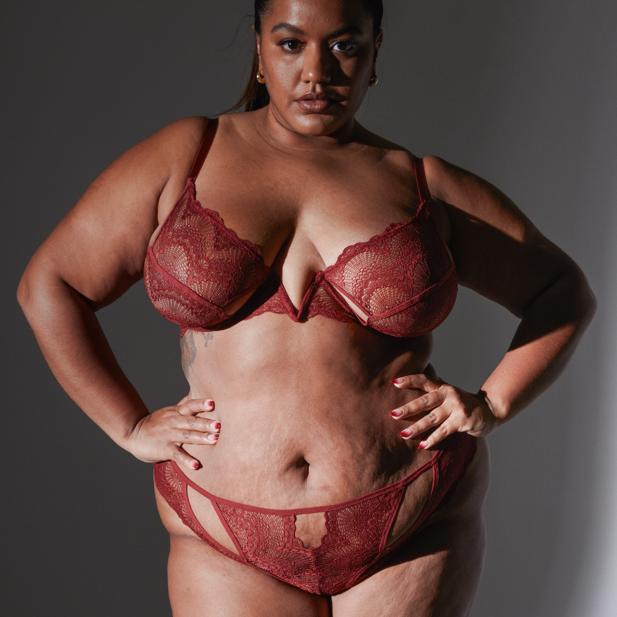 Kane V-Wire Bra - Ruby、mySite、bengalsvssteelers