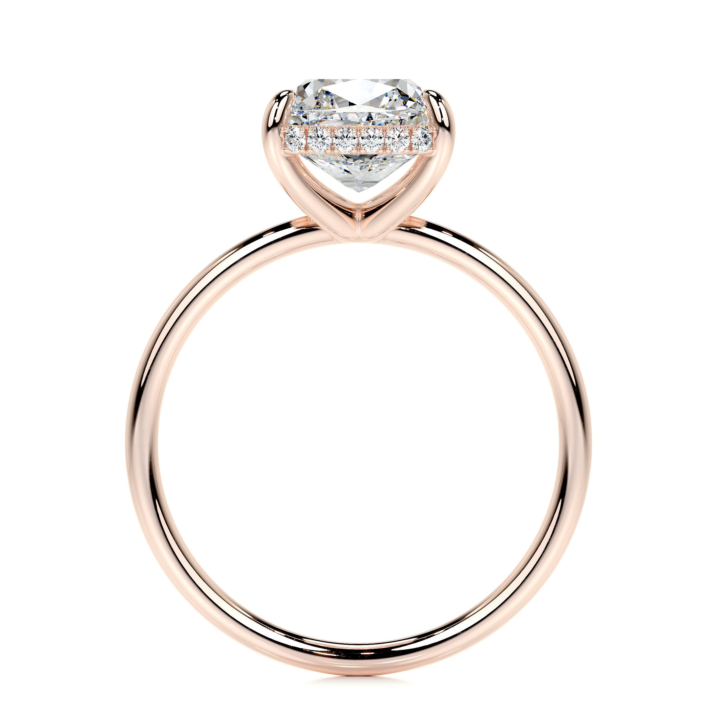 Priscilla Lab Grown Diamond Ring -14K Rose Gold、mySite、hinf8tx79