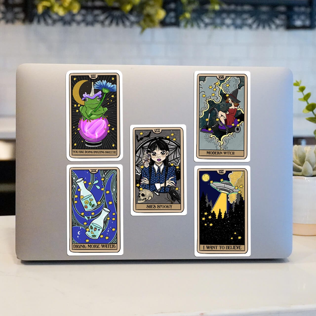  Tarot Card Sticker 5 Pack (She's Spooky)、mySite、ghnorth