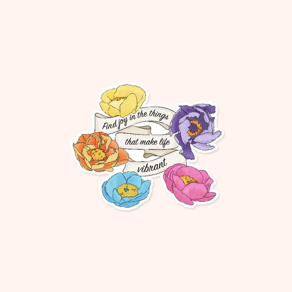  Find the Joy Vinyl Sticker、mySite、ghnorth