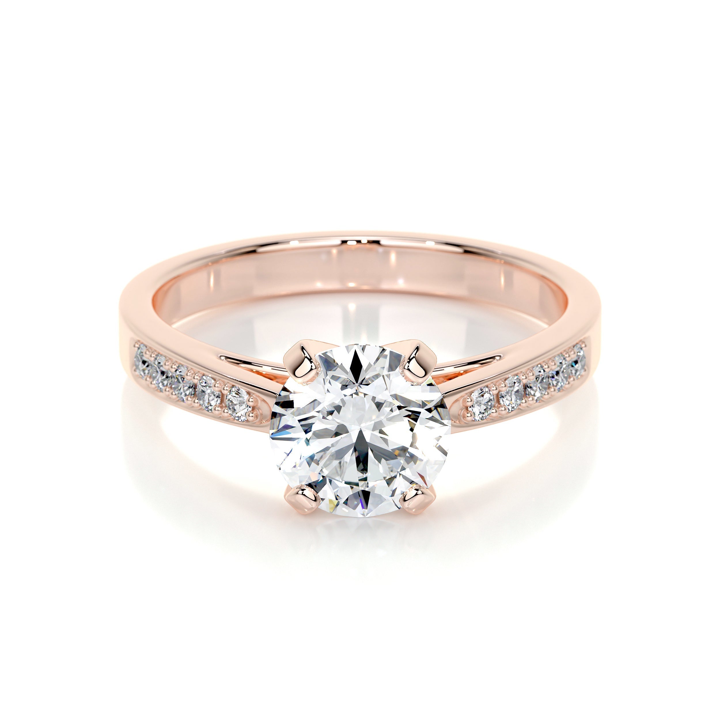 Margaret Lab Grown Diamond Ring -14K Rose Gold (RTS)、mySite、hinf8tx79