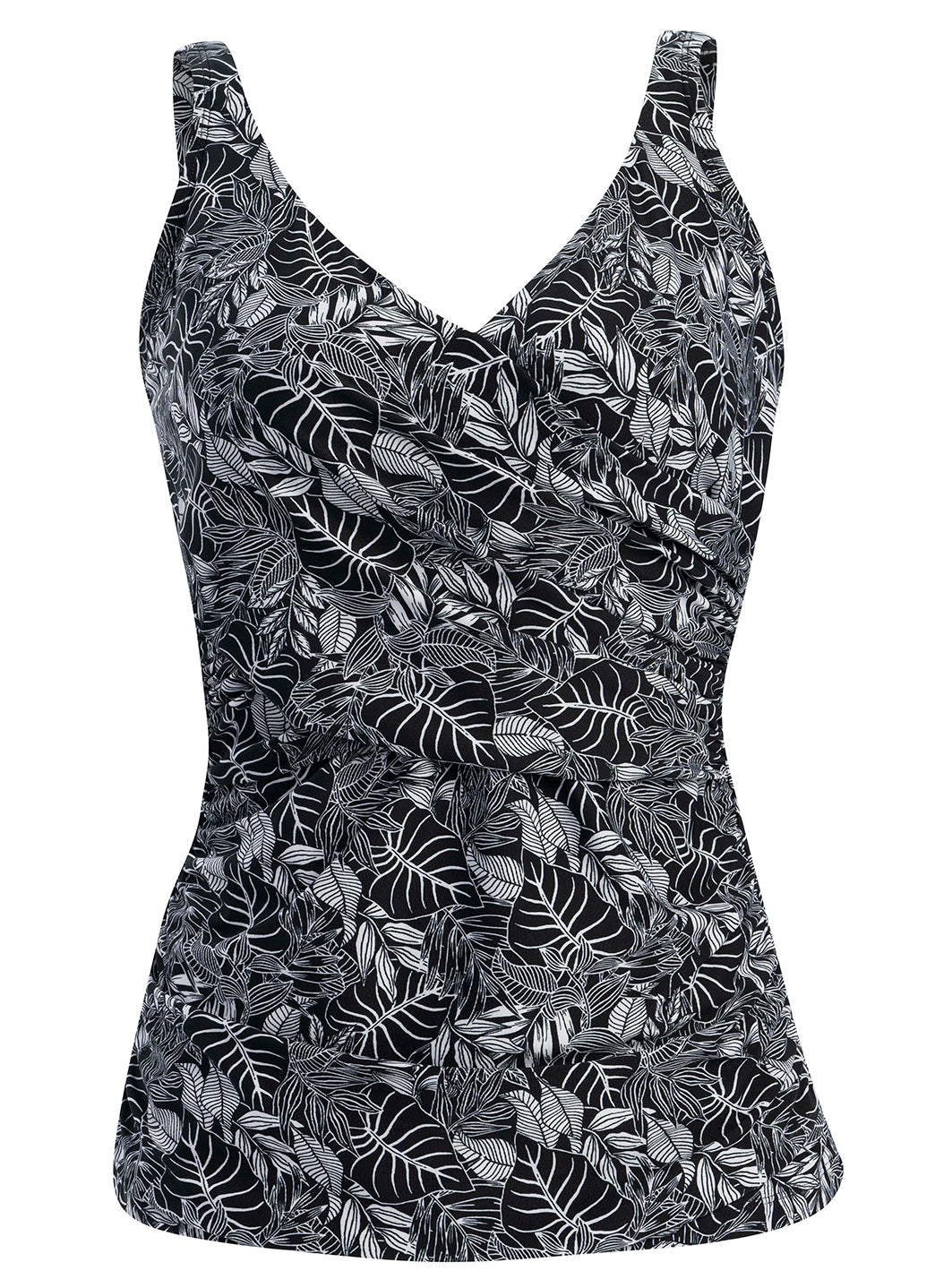 Dolfin Women's Aquashape Print Wrap Front Tankini Top、mySite、noshort