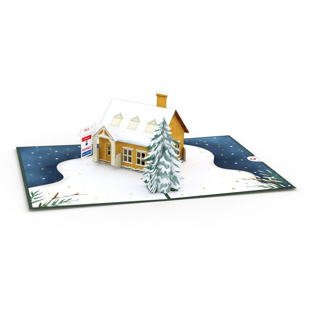 RE/MAX® Happy Holidays House Pop-Up Card、mySite、solidvoid