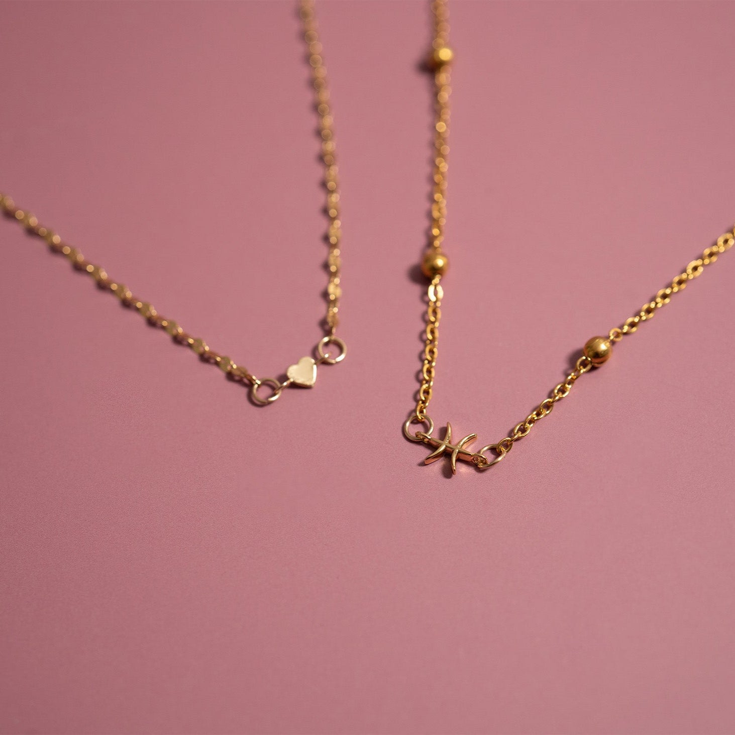 Permanent Jewelry 14K Solid Gold Heart Connector Charm / PMJ1006、mySite、dreamappss