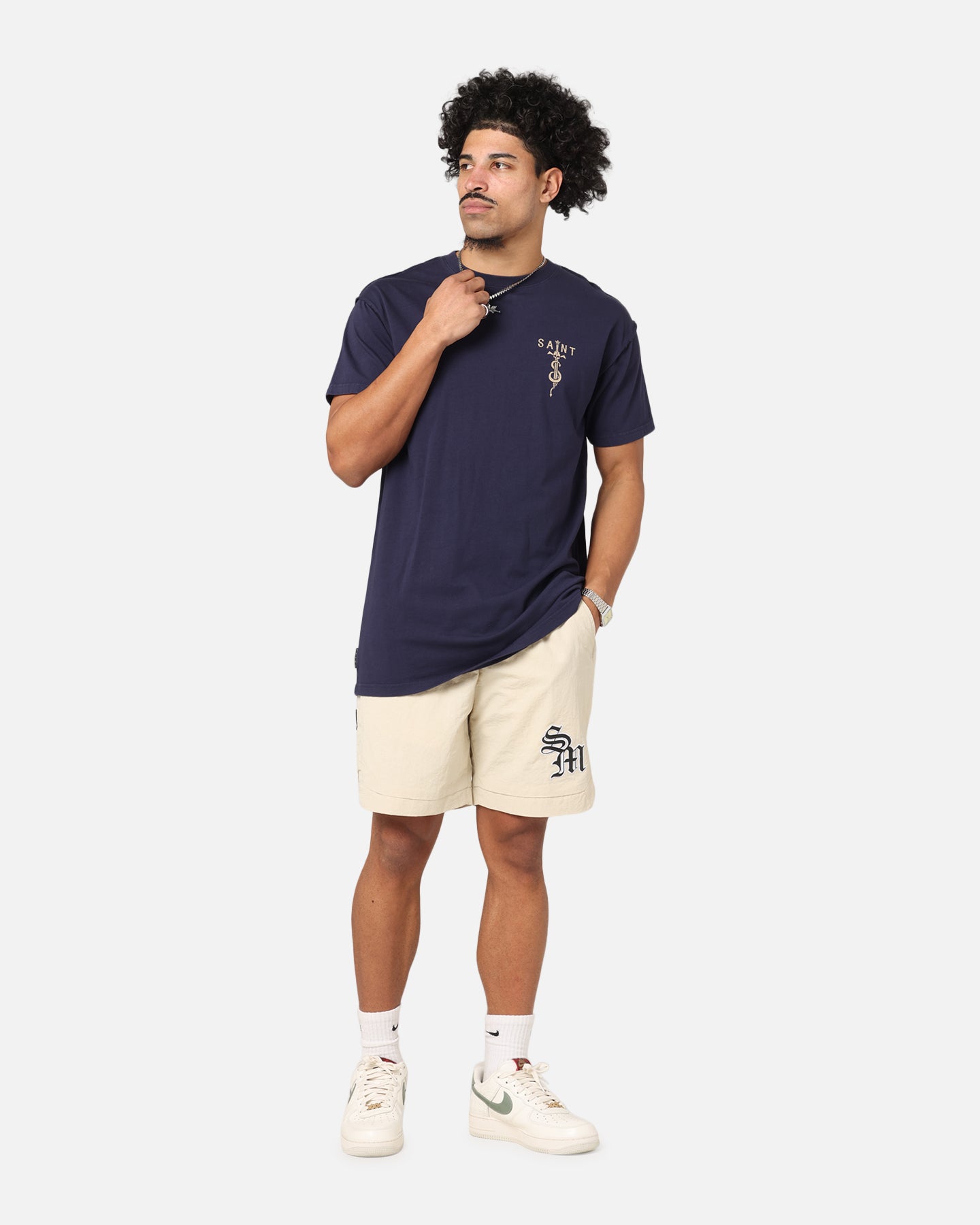 Saint Morta Daggers Lafayette T-Shirt Indigo、mySite、zt4zffjzw