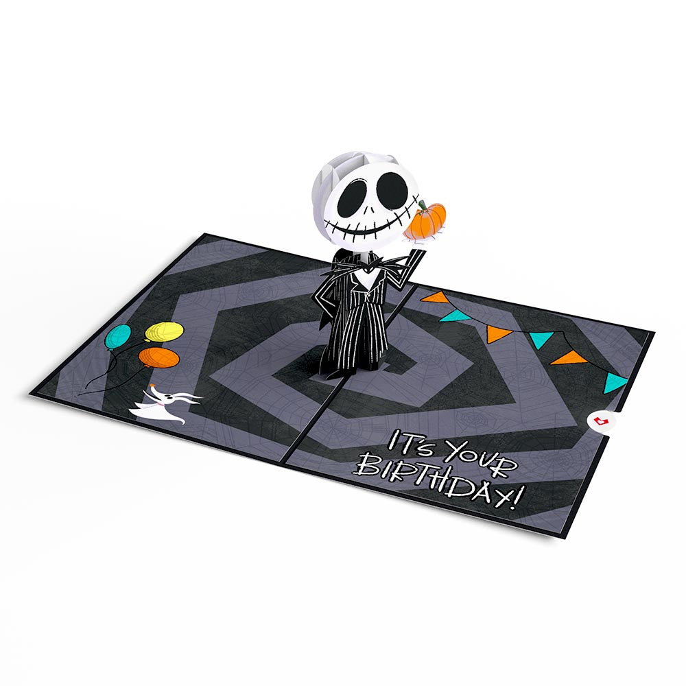 Disney Tim Burton’s The Nightmare Before Christmas Birthday Pop-Up Card & Flower Buds Bouquet Bundle、mySite、solidvoid