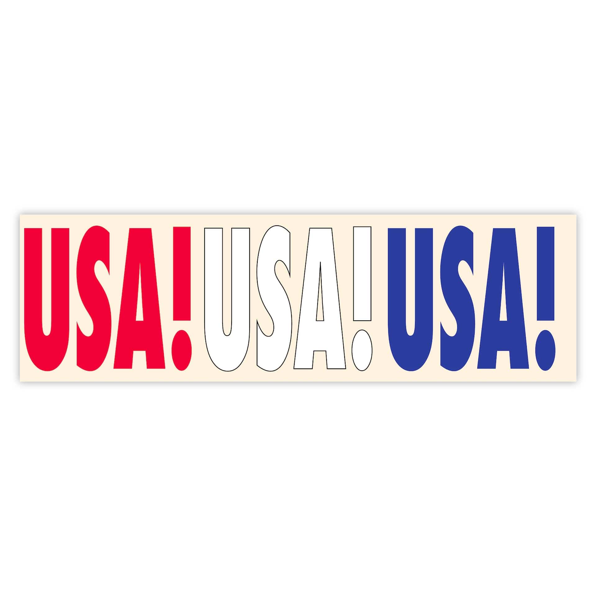  USA USA USA Red, White & Blue Bumper Sticker、mySite、ghnorth