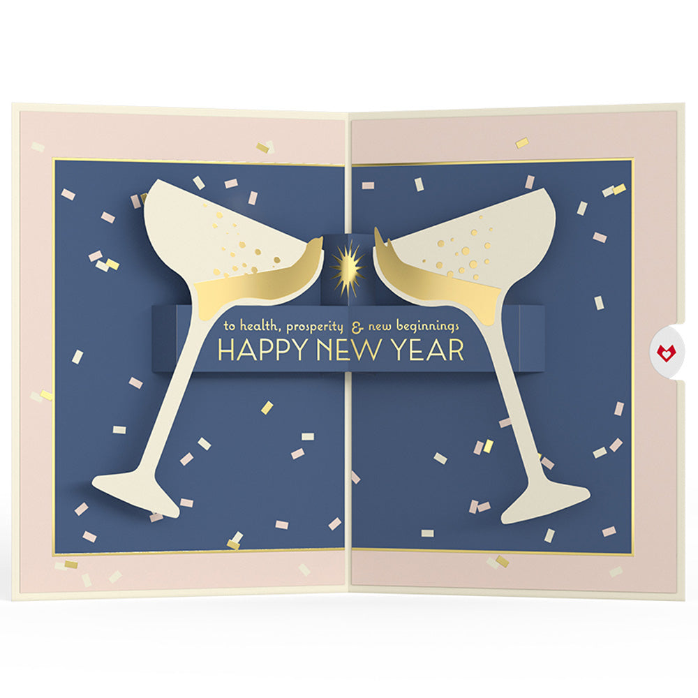 Cheers Happy New Year Pop-Up Card、mySite、solidvoid