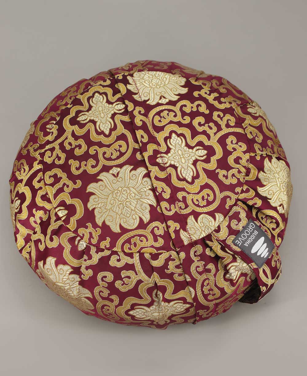 Plum Purple Brocade Zafu Meditation Cushion、mySite、topwebapps