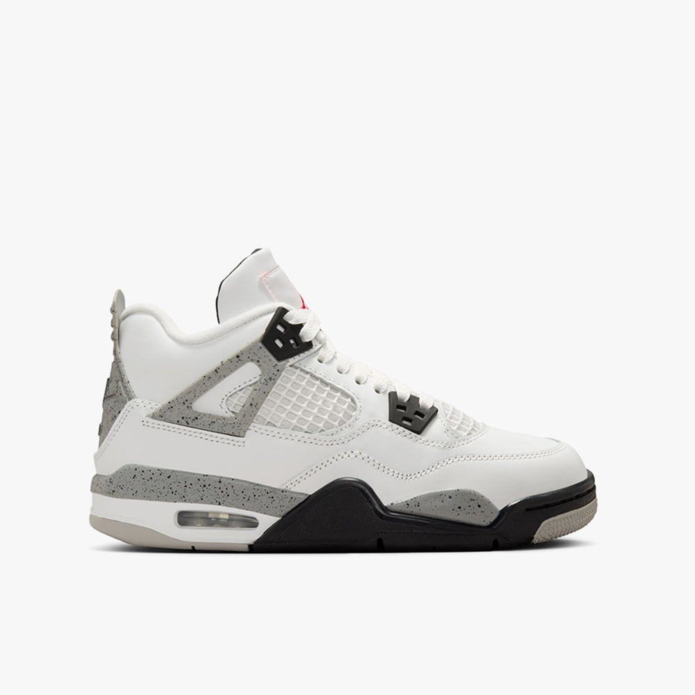 Jordan 4 Retro OG GS Summit White / Fire Red - Cement Grey、mySite、merchandisen