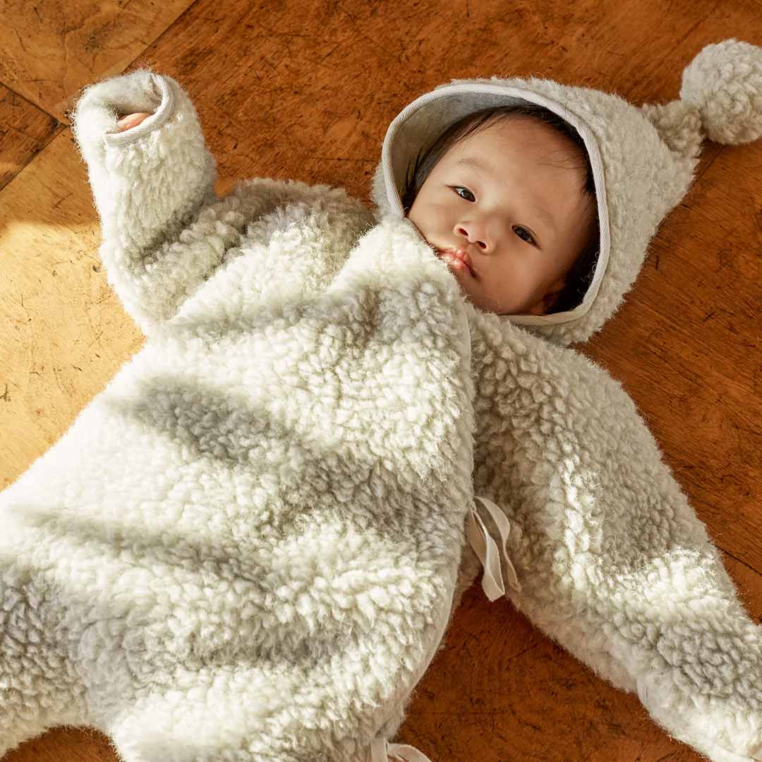  BINIBAMBA Merino Wool Snugglesuit - Cloud、mySite、merchandisen