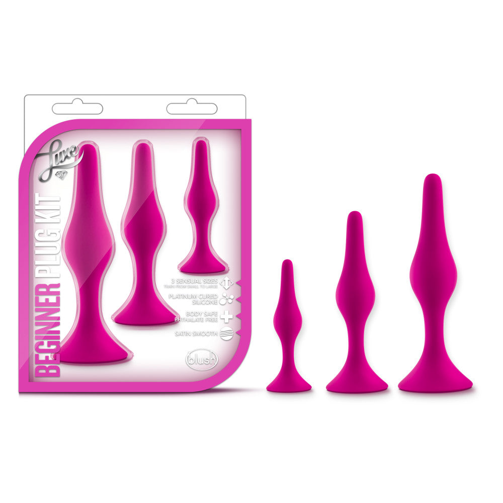 Luxe By Blush® | Beginner Kit Pink Anal Plug With Suction Cup Base、mySite、bottomscart