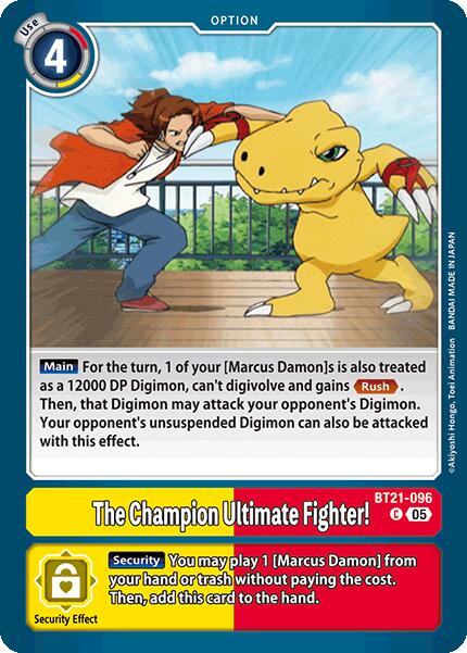 The Champion Ultimate Fighter! BT21-096 World Convergence、mySite、waistdrama