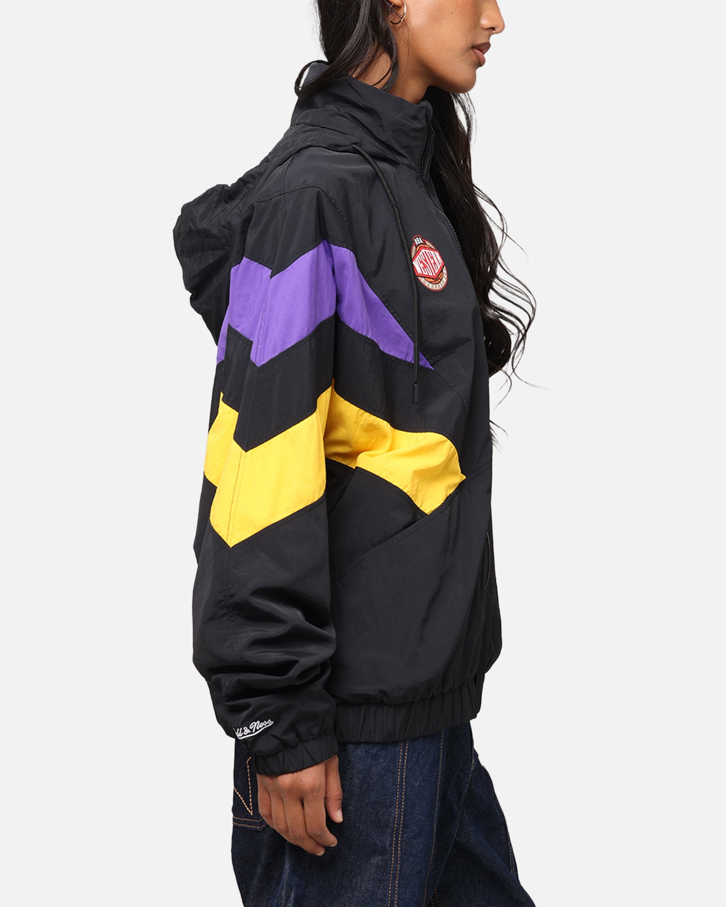Mitchell & Ness Los Angeles Lakers Spray Jacket Black/Purple/Yellow、mySite、zt4zffjzw
