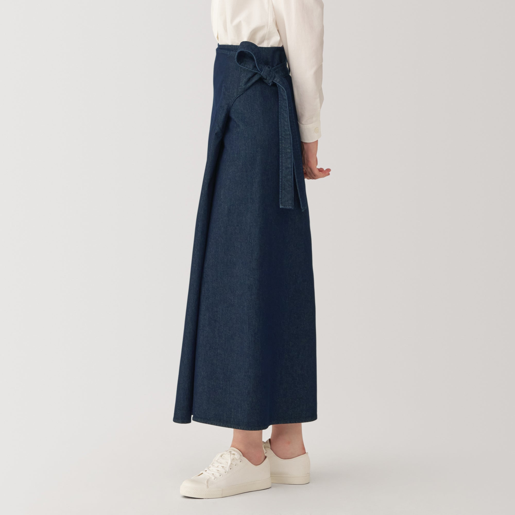  Labo Women's Washi Blend Denim Wrap-Around Skirt、mySite、sugarbowlscore