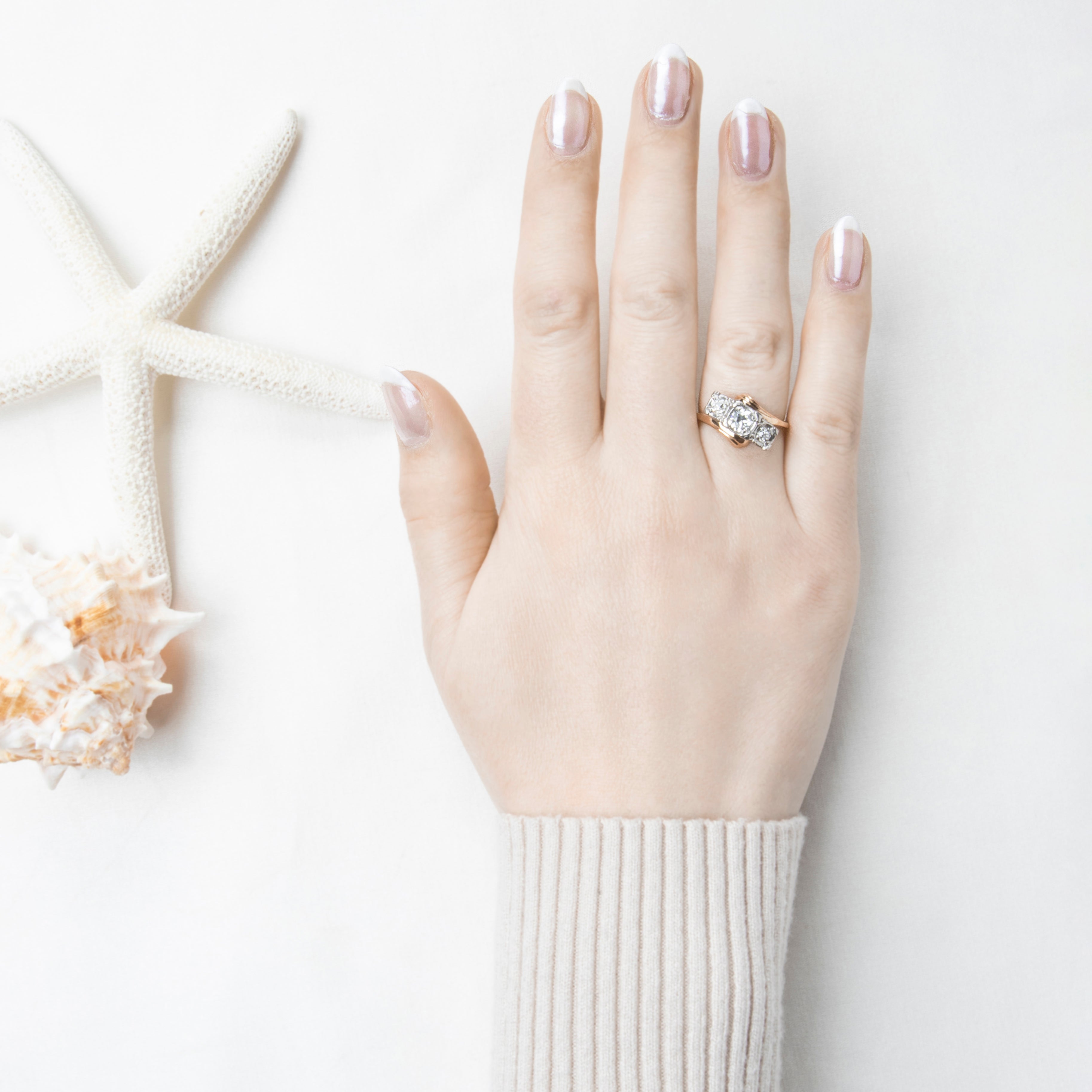 Antique Lambert Bros. 14k Yellow & White Gold .76cttw Old Mine Diamond Ring、mySite、hinf8tx79