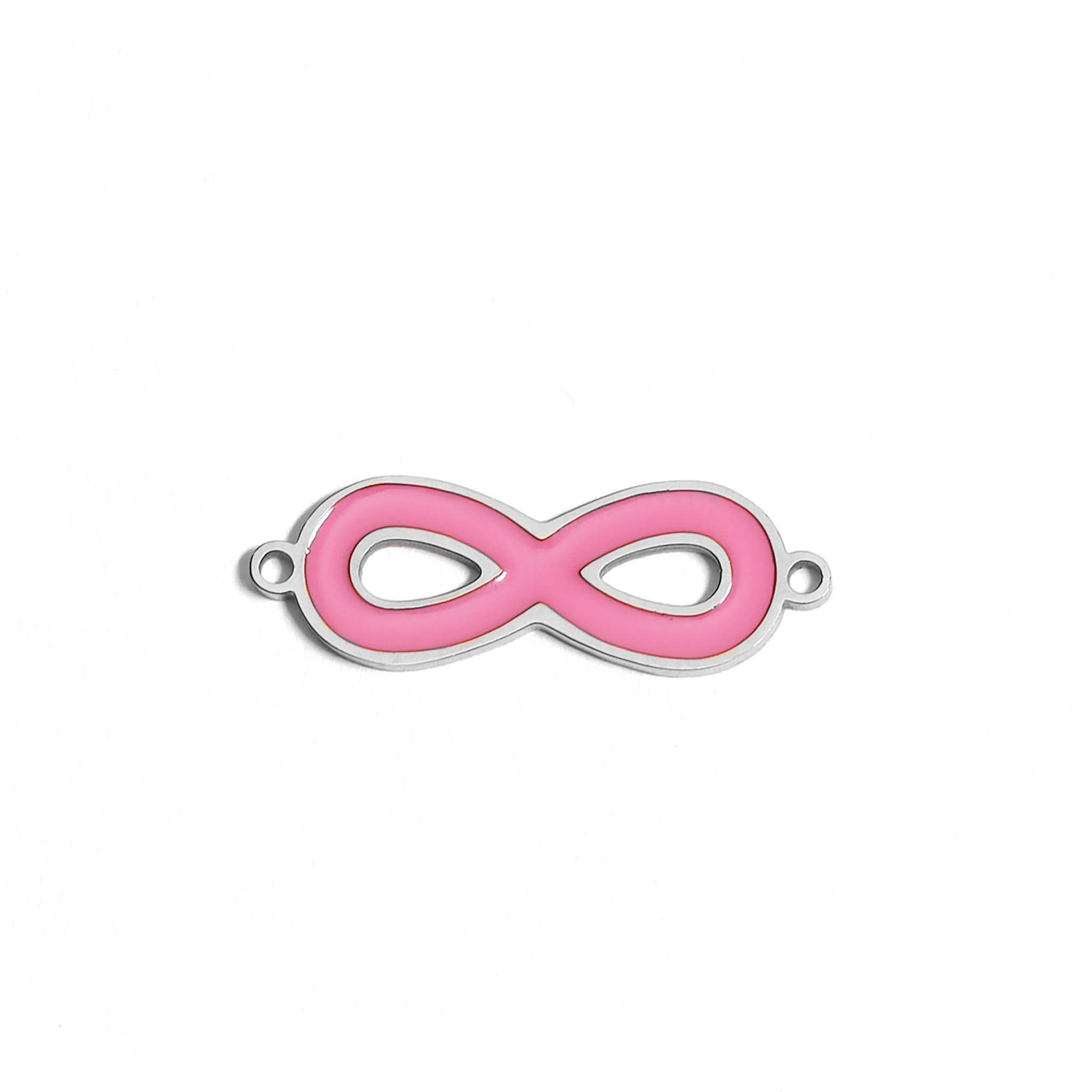 18K Gold PVD Stainless Steel Epoxy Pink Infinity Charm / PDL0050、mySite、dreamappss