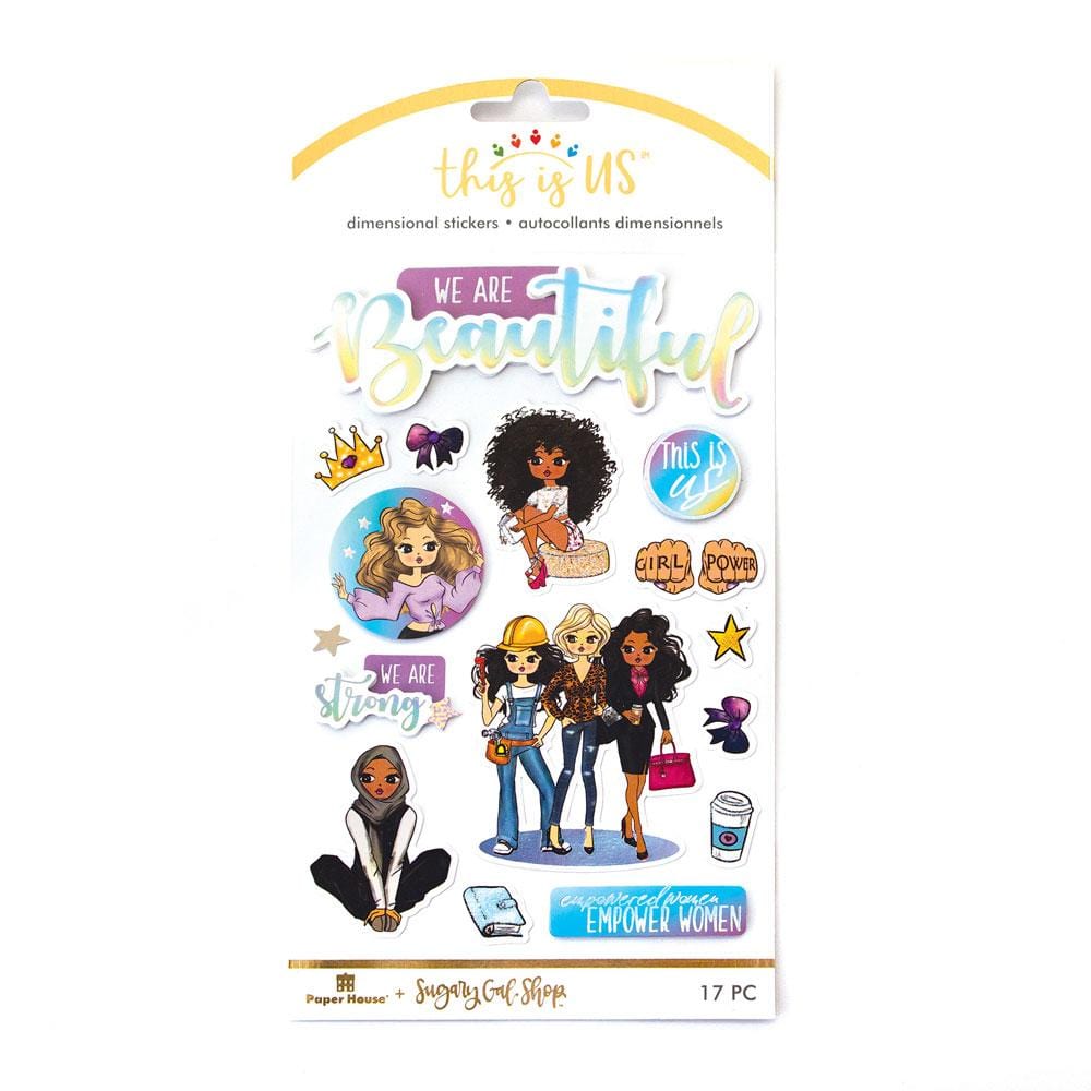  Scrapbook Stickers - 3D We Are Beautiful、mySite、ghnorth