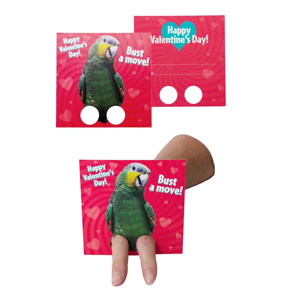  Valentine Cards Set - Dancing Animals Finger Puppets、mySite、ghnorth