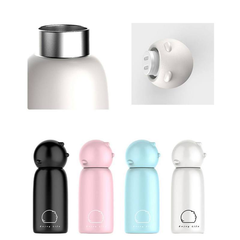 Pig Water Bottle- Stainless Steel Cuteness! Piggy comes in 4 colors now! *、mySite、g9winljtr
