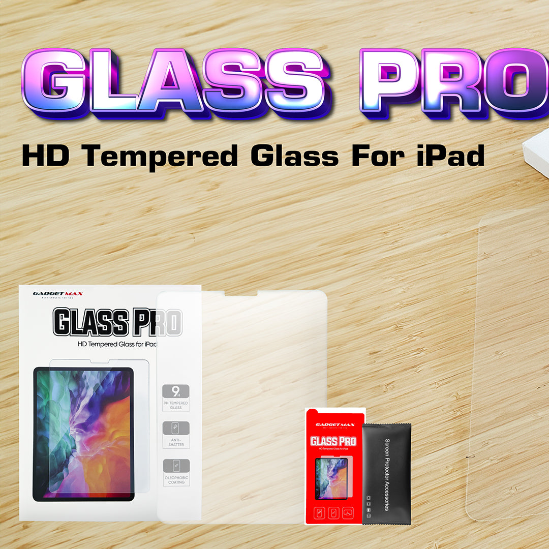 GADGET MAX GLASS IPAD 10.9 HD TEMPERED GLASS (CLEAR) (726981)、mySite、fannypackpong