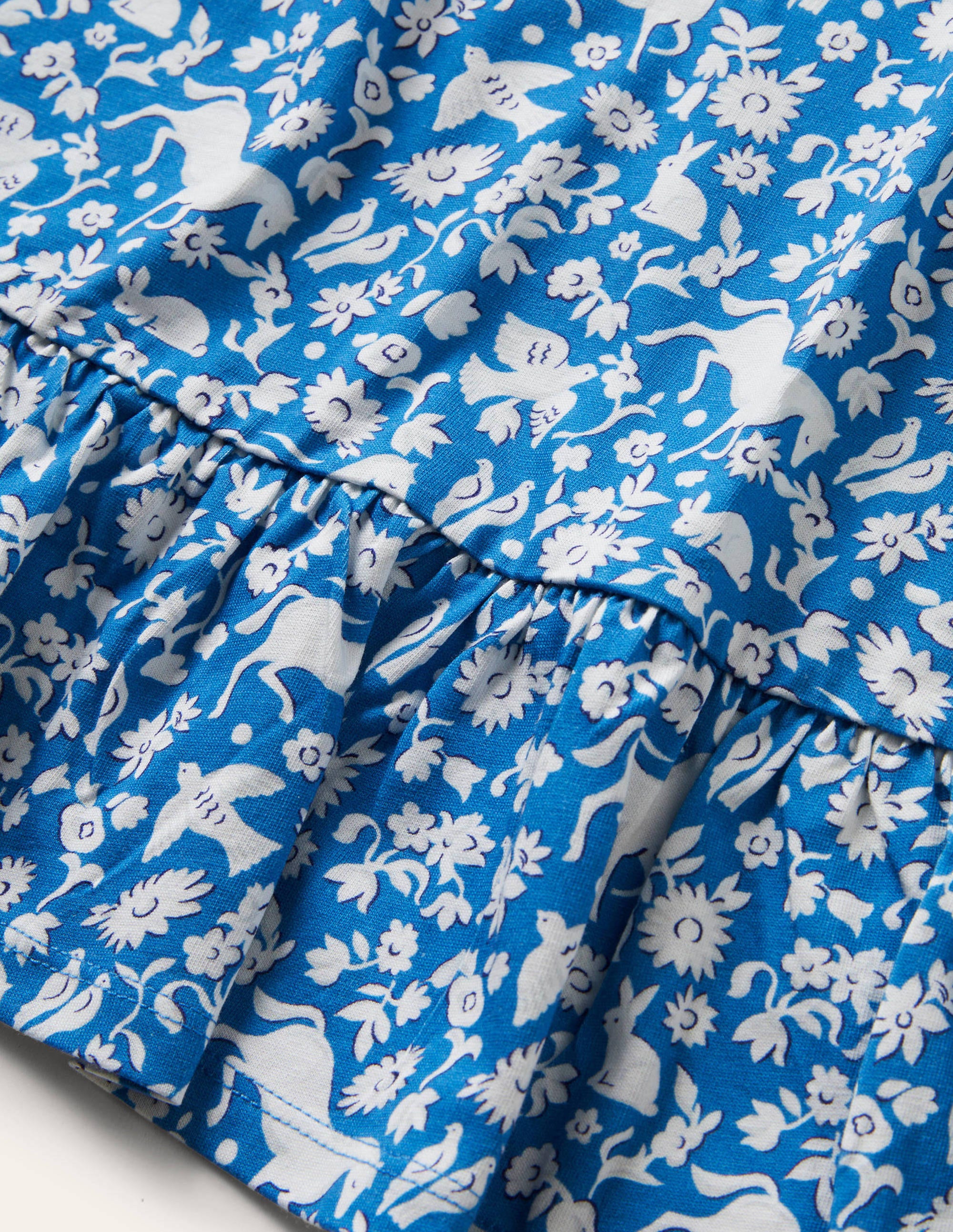  Drop Hem Jersey Dress-Elizabethan Blue Wild Ponies、mySite、ashleygrahame