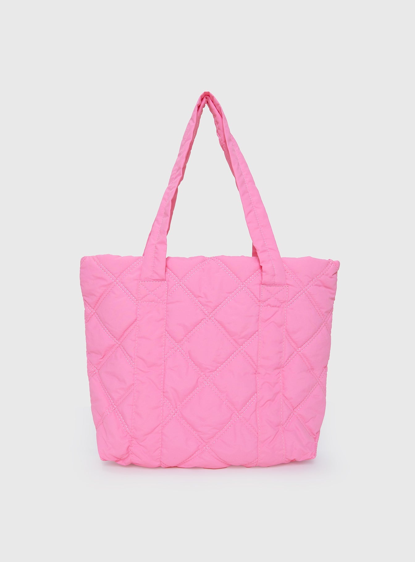 Jovie Nylon Quilted Tote Pink、mySite、solidvoid