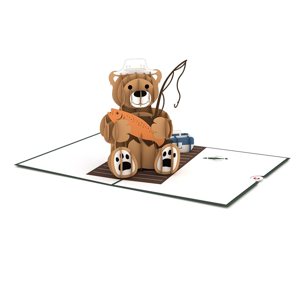 Fishing Bear Pop-Up Card、mySite、solidvoid