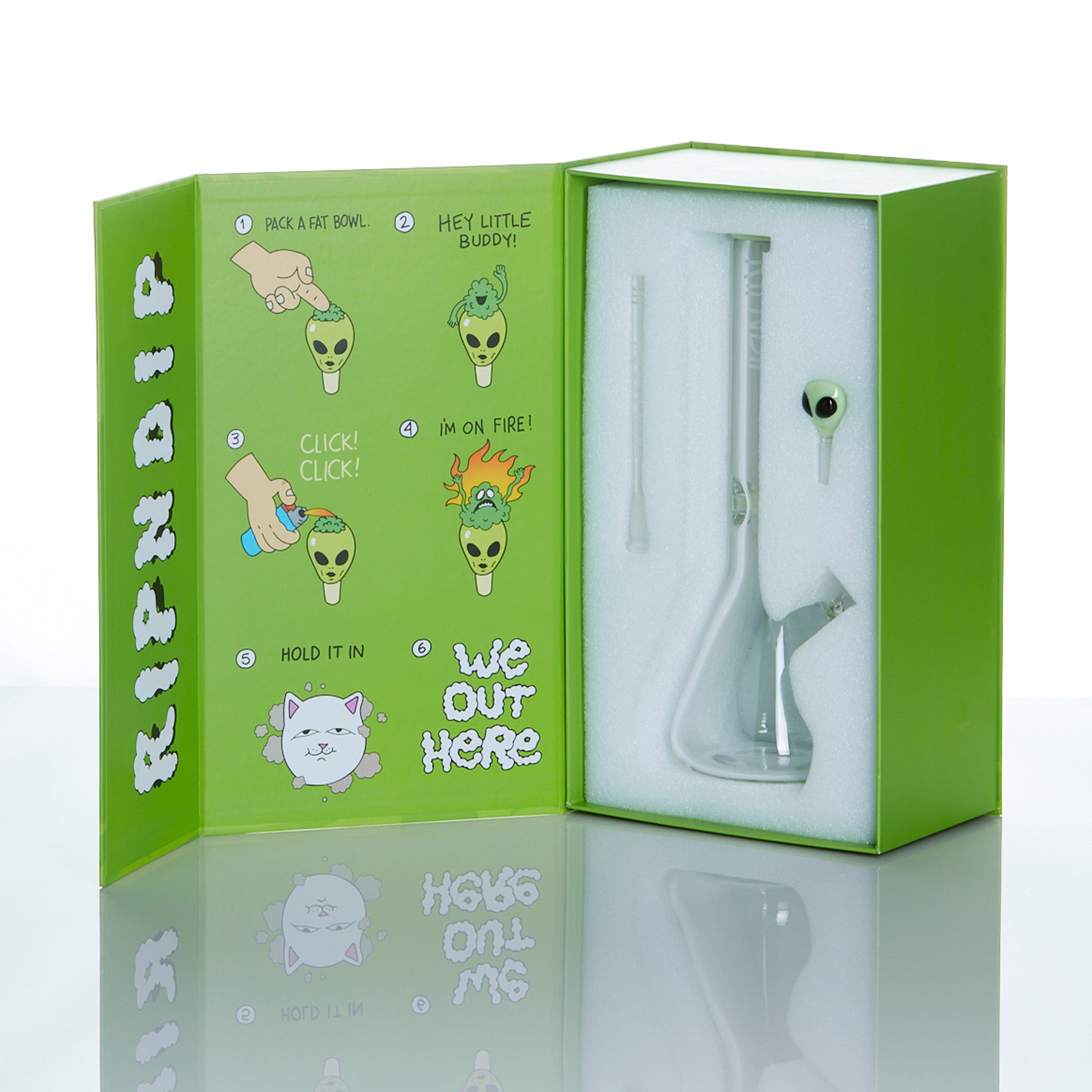  We Out Here Glass Beaker (Green)、mySite、merchandisen