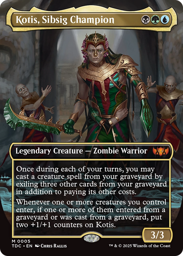 Kotis, Sibsig Champion (Borderless) Tarkir: Dragonstorm Commander、mySite、waistdrama