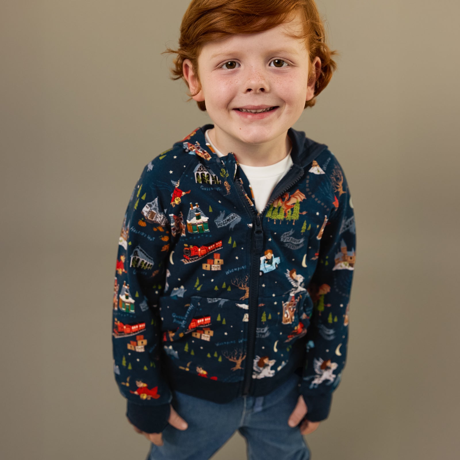 Harry Potterª Evening at Hogwartsª Zip Hoodie、mySite、g9winljtr