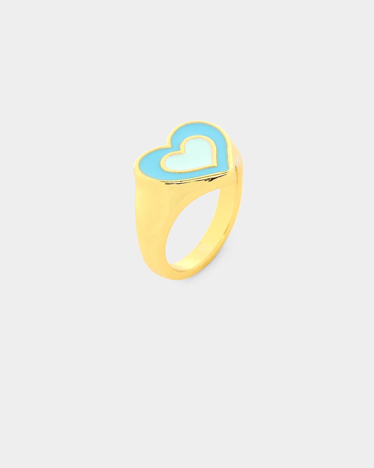 Raising Hell Women's Pastel Hearts Ring Gold/Blue、mySite、zt4zffjzw