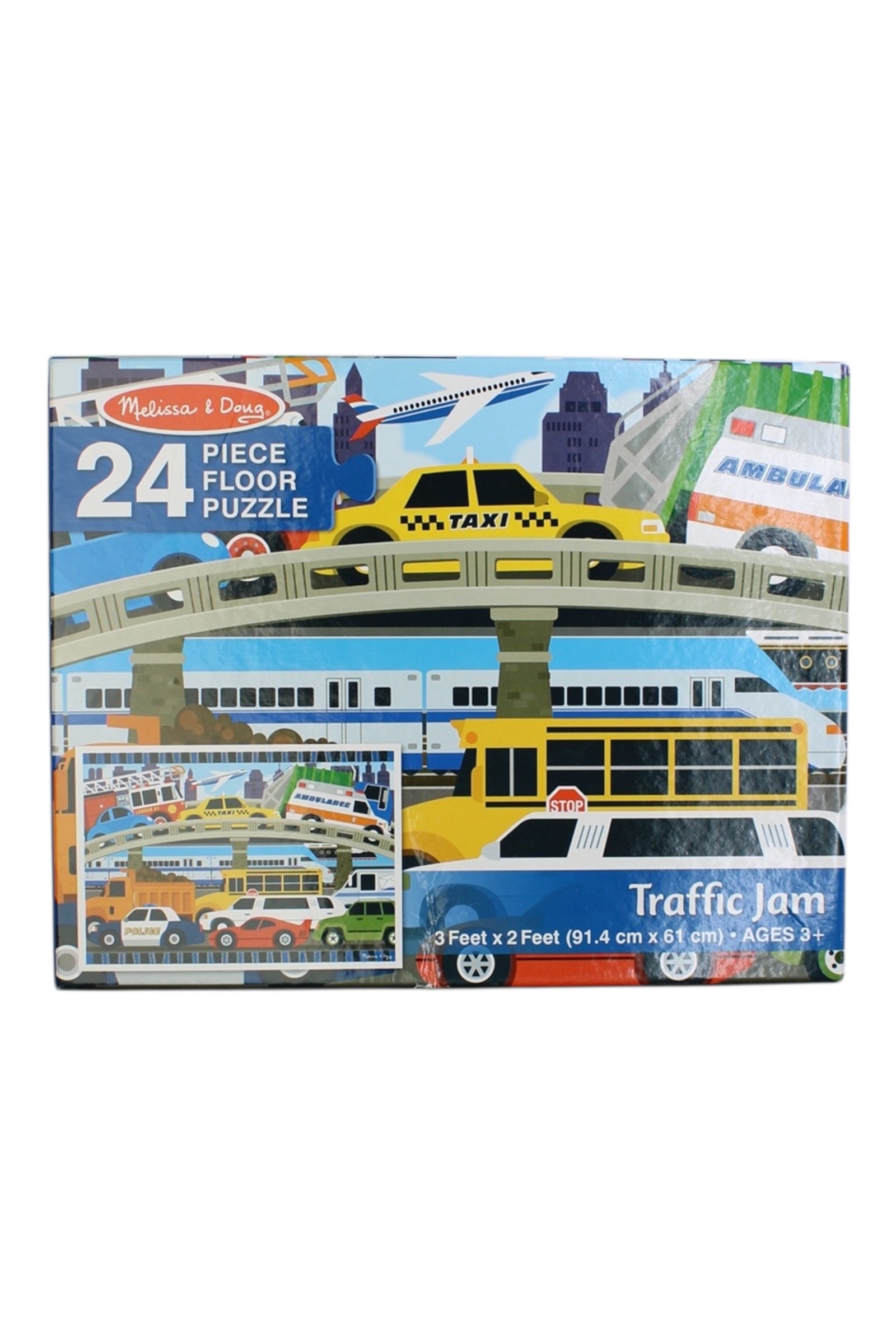 Melissa & Doug 24 Piece Floor Puzzle O/S、mySite、g9winljtr