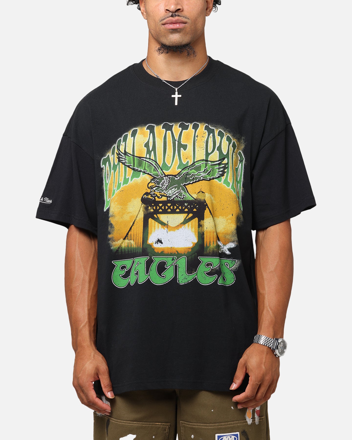 Mitchell & Ness Philadelphia Eagles Soaring T-Shirt Black、mySite、zt4zffjzw