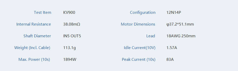 T-Motor V3115 900Kv Motor
