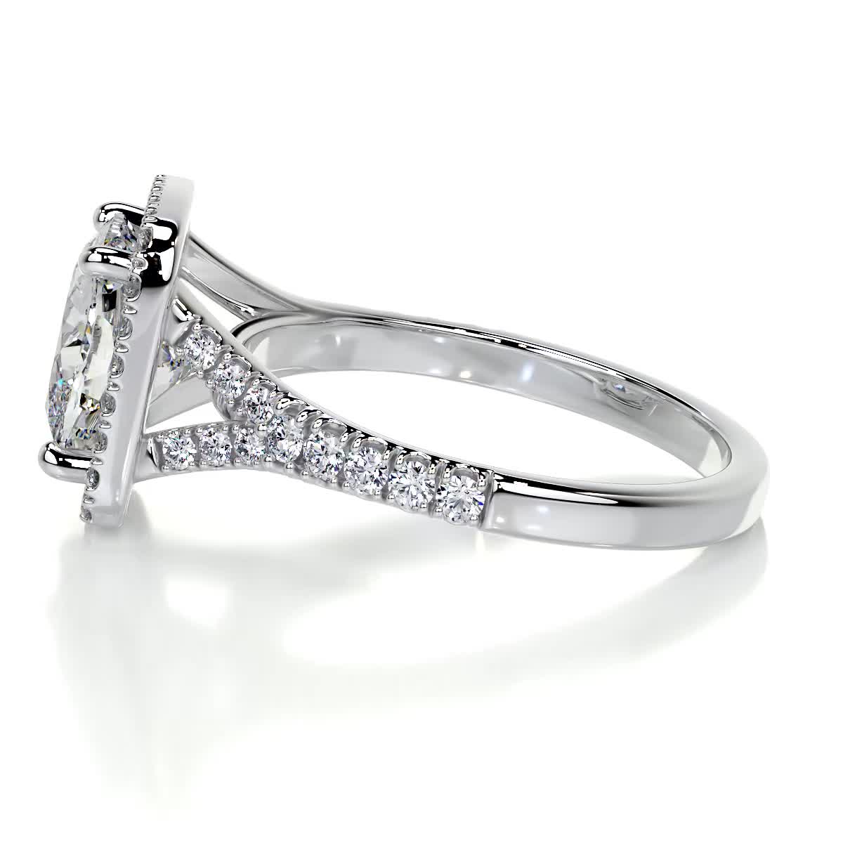 Luciana Diamond Engagement Ring -14K White Gold、mySite、hinf8tx79