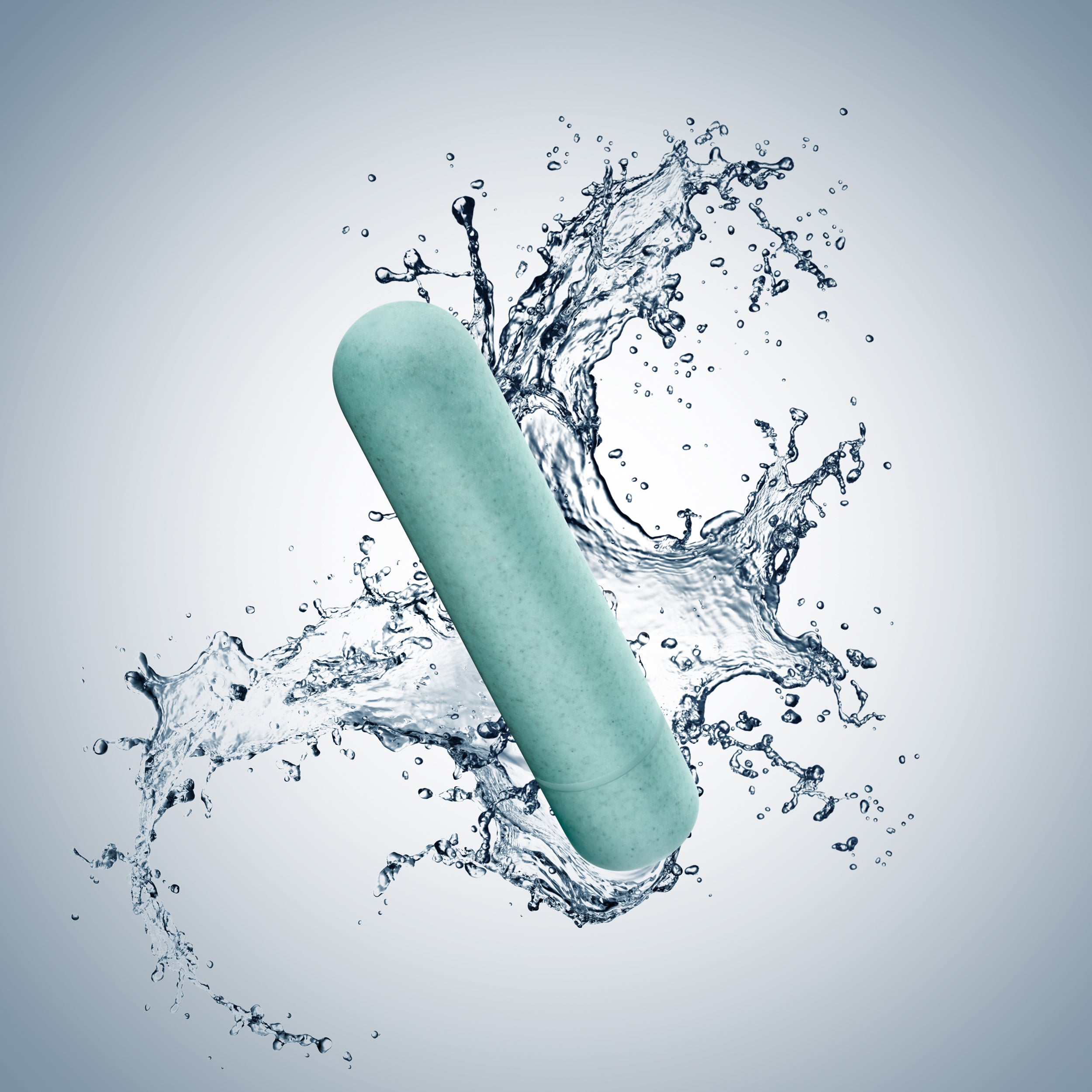 Gaia® By Blush | Eco Bullet: Plant-Based 4 Smooth Waterproof Bullet Vibrator in Aqua - Made from Sustainable BioFeel™、mySite、bottomscart