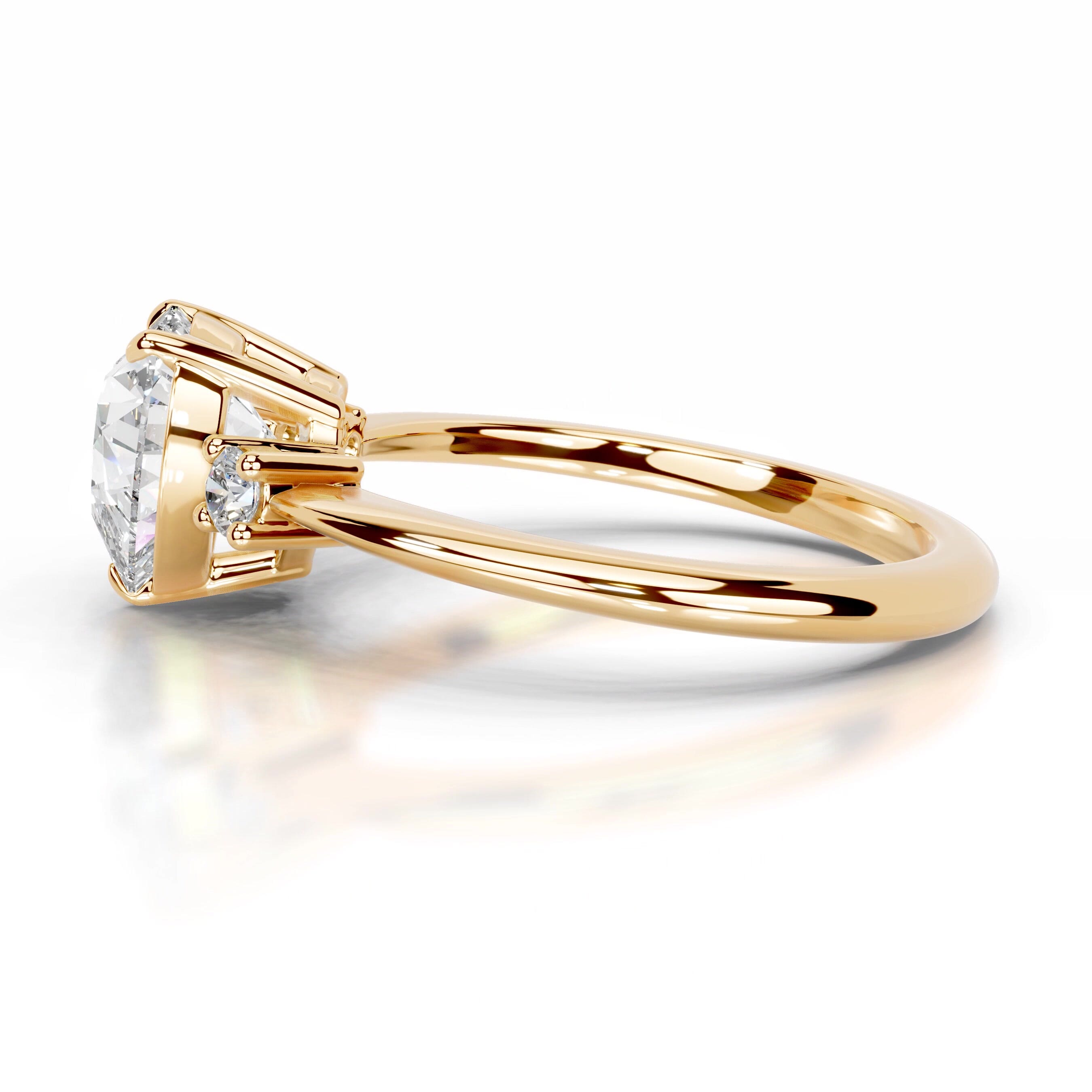 Dalila Diamond Engagement Ring - 18K Yellow Gold、mySite、hinf8tx79